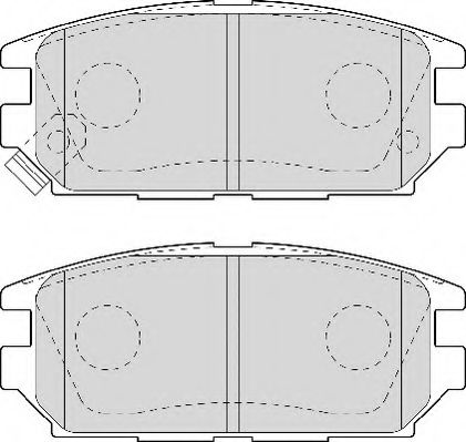 Комплект тормозных колодок, дисковый тормоз NECTO FD6943A