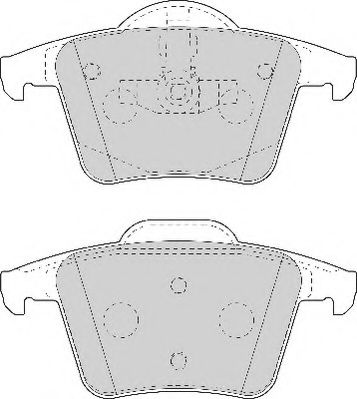 Комплект тормозных колодок, дисковый тормоз NECTO FD7110A
