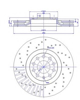 Тормозной диск CAR 54583