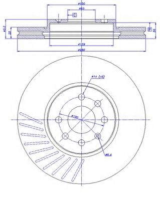 Тормозной диск CAR 142.1676