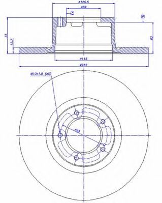 Тормозной диск CAR 1170614