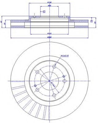 Тормозной диск CAR BS8482