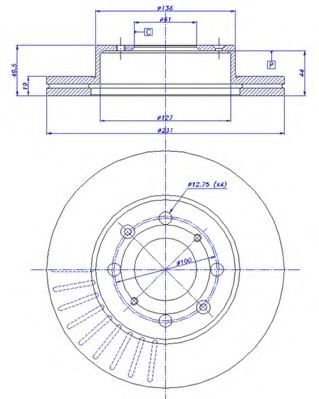 Тормозной диск CAR 142.982