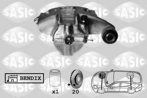 Тормозной суппорт SASIC SCA0083