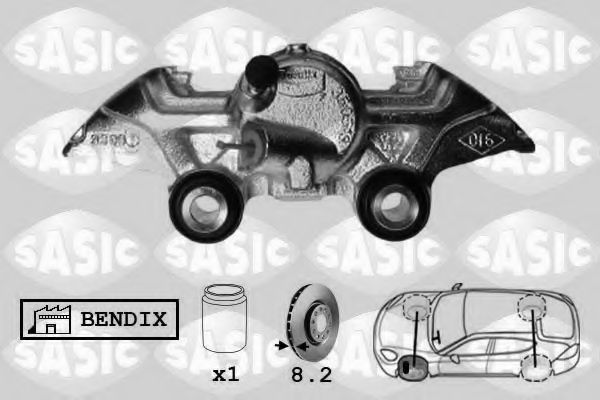 Тормозной суппорт SASIC SCA4034