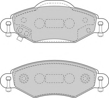 Комплект тормозных колодок, дисковый тормоз DURON DBP371513