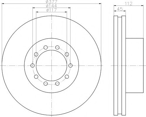 Тормозной диск DON CVD639