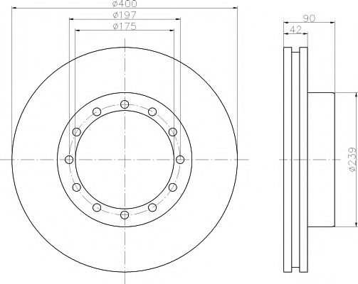 Тормозной диск DON CVD538