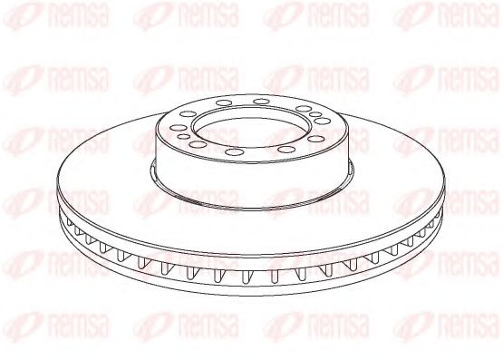 Тормозной диск KAWE NCA1075.20