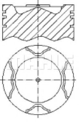 Поршень MAHLE ORIGINAL E0141010