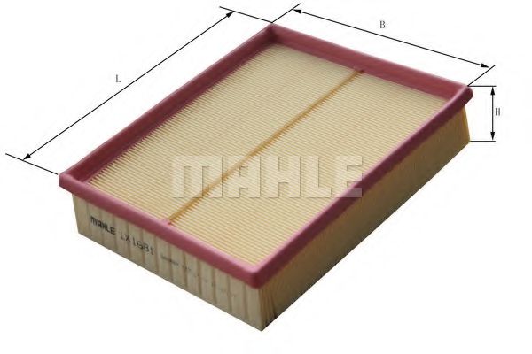 Воздушный фильтр MAHLE ORIGINAL LX 1681