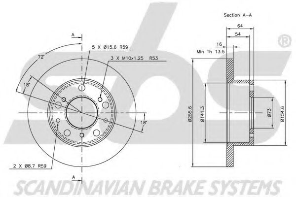 Тормозной диск SEBRO 3024