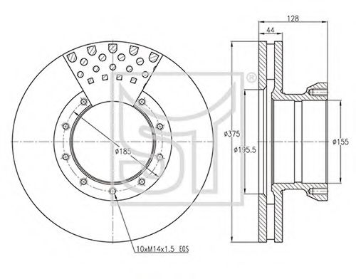 Тормозной диск ST-TEMPLIN 03.110.0275.840
