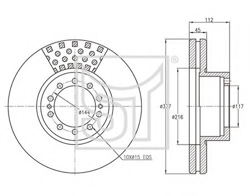 Тормозной диск ST-TEMPLIN 03.110.0275.910