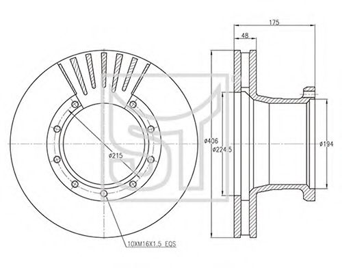 Тормозной диск ST-TEMPLIN 03.110.0620.020