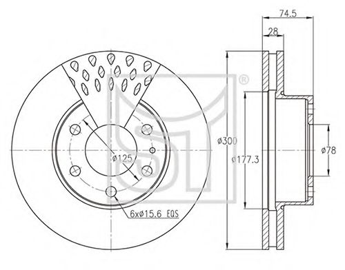 Тормозной диск ST-TEMPLIN 03.110.0823.260