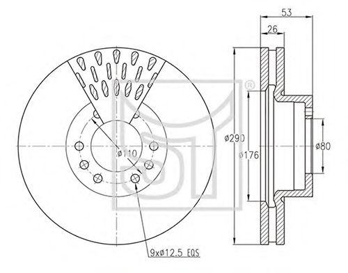 Тормозной диск ST-TEMPLIN 03.110.0823.300
