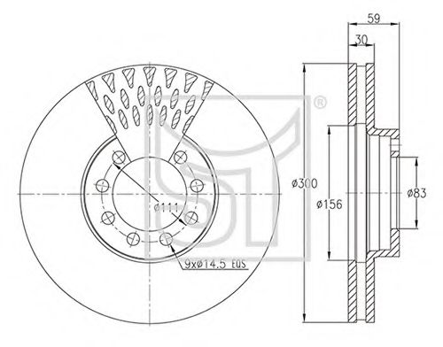 Тормозной диск ST-TEMPLIN 03.110.0823.330