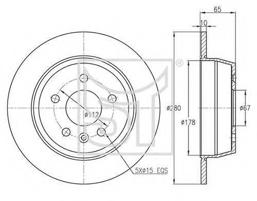 Тормозной диск ST-TEMPLIN 03.110.1926.350