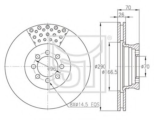 Тормозной диск ST-TEMPLIN 03.110.1926.490