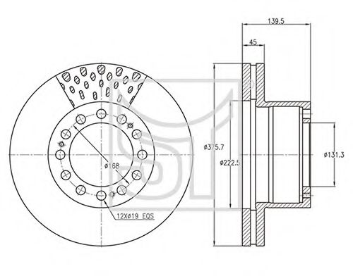 Тормозной диск ST-TEMPLIN 03.110.2403.000