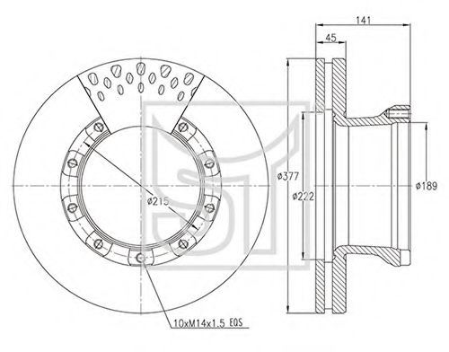 Тормозной диск ST-TEMPLIN 03.110.2406.000