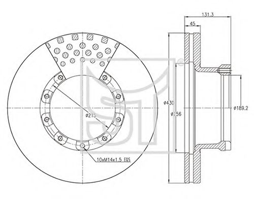 Тормозной диск ST-TEMPLIN 03.110.2407.000
