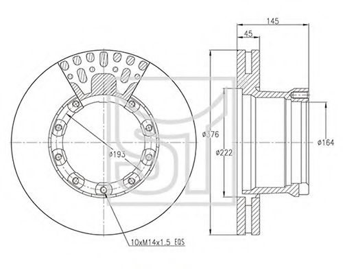 Тормозной диск ST-TEMPLIN 03.110.2411.000