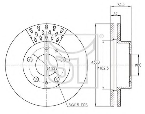 Тормозной диск ST-TEMPLIN 03.110.2600.060