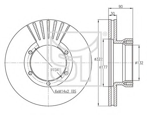 Тормозной диск ST-TEMPLIN 03.110.4020.030