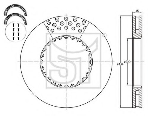 Тормозной диск ST-TEMPLIN 03.110.4020.060