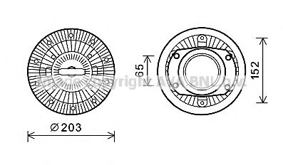 Сцепление, вентилятор радиатора PRASCO IVC110