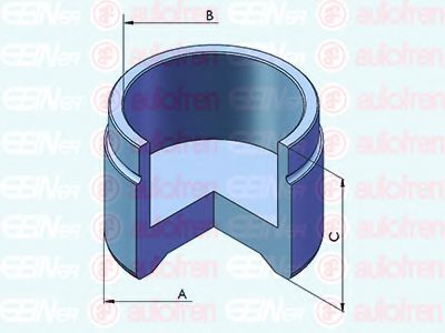 Поршень, корпус скобы тормоза AUTOFREN SEINSA D025587