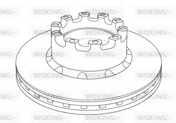 Тормозной диск WOKING 122720