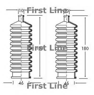 Пыльник, рулевое управление FIRST LINE FSG3008