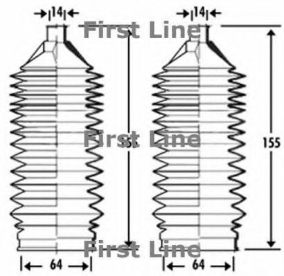 Пыльник, рулевое управление FIRST LINE FSG3284