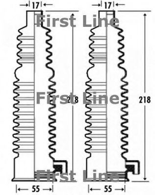 Пыльник, рулевое управление FIRST LINE FSG3301