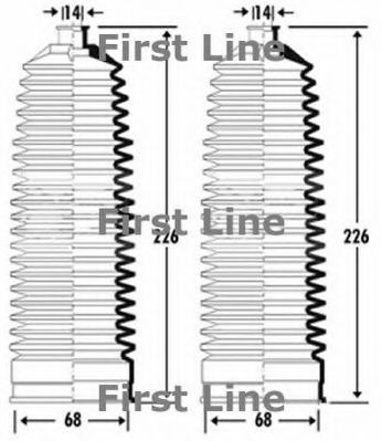 Пыльник, рулевое управление FIRST LINE FSG3328