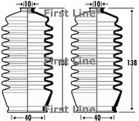 Пыльник, рулевое управление FIRST LINE FSG3377