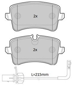 Комплект тормозных колодок, дисковый тормоз FREMAX FBP-1940