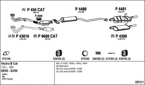 Система выпуска ОГ FENNO OP211