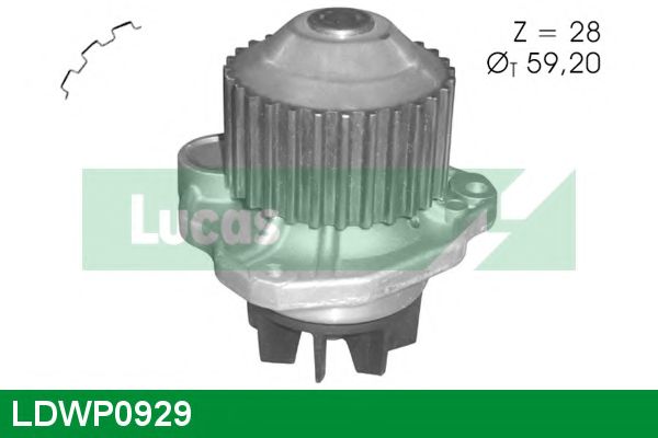 Водяной насос LUCAS ENGINE DRIVE LDWP0929