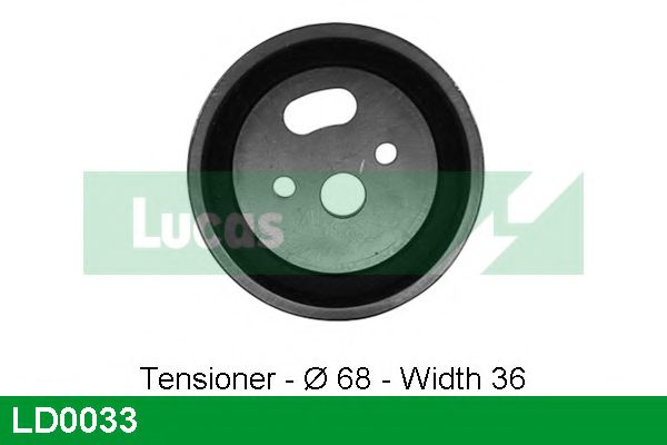 Натяжной ролик, ремень ГРМ LUCAS ENGINE DRIVE LD0033