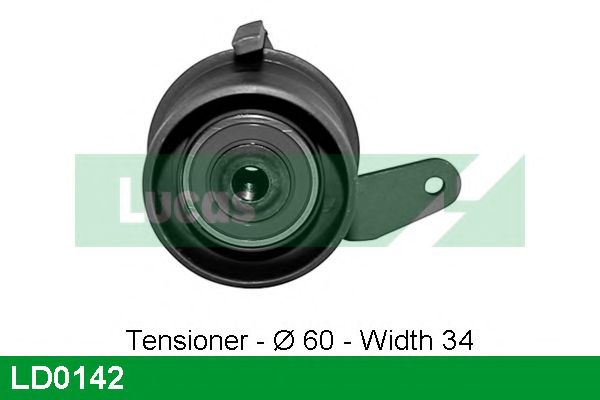 Натяжной ролик, ремень ГРМ LUCAS ENGINE DRIVE LD0142