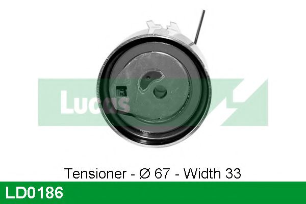 Натяжной ролик, ремень ГРМ LUCAS ENGINE DRIVE LD0186