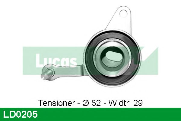 Натяжной ролик, ремень ГРМ LUCAS ENGINE DRIVE LD0205