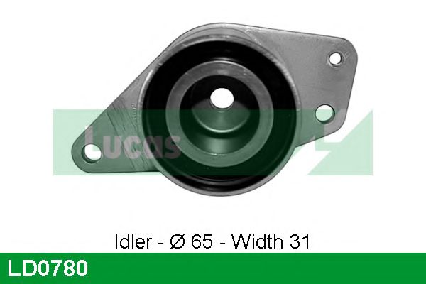 Натяжной ролик, ремень ГРМ LUCAS ENGINE DRIVE LD0780