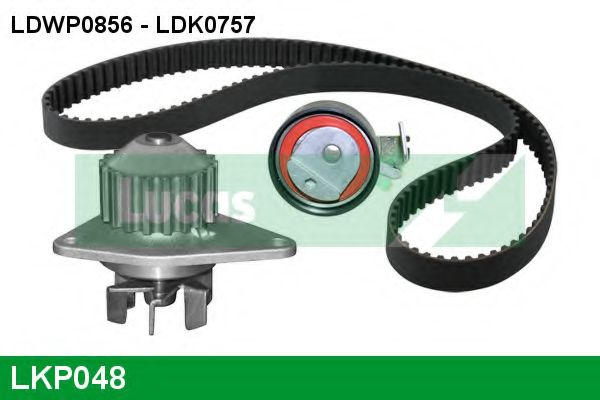 Водяной насос + комплект зубчатого ремня LUCAS ENGINE DRIVE LKP048