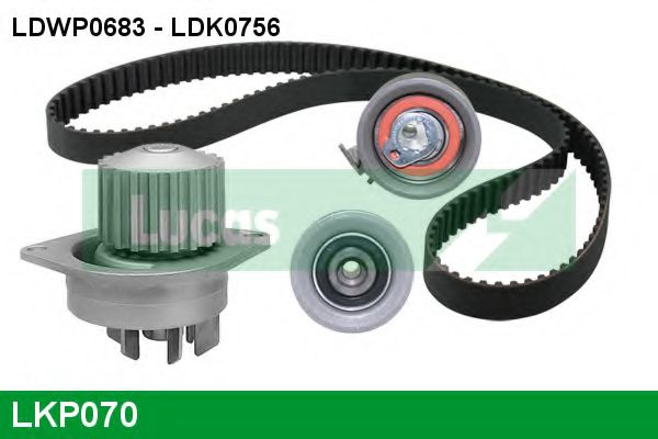 Водяной насос + комплект зубчатого ремня LUCAS ENGINE DRIVE LKP070