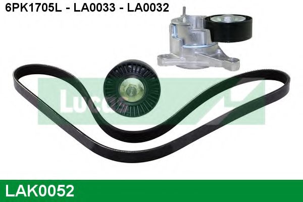 Поликлиновой ременный комплект LUCAS ENGINE DRIVE LAK0052